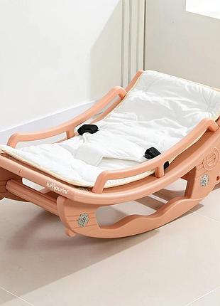 Шезлонг-качалка 2в1 lumpurini melisenda детское кресло-качалка с функцией укачивания (yy-01)