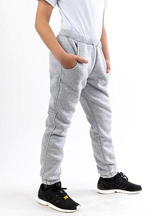 Тёплые зимние брюки джоггеры с карманами