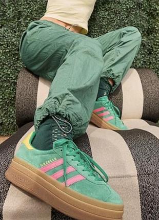 Замшеві кросівки adidas originals gazelle bold ( розмір 38 )