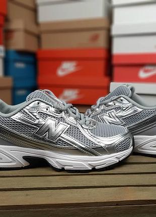 Чоловічі кросівки new balance 740 темно сірі з сріблом / smb