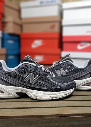 Женские кроссовки new balance 740 темно серые / smb