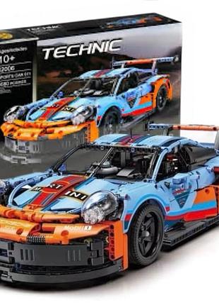 Конструктор porsche 911 technic помаранчевий гоночний автомобіль порш 911 технік сумісний блочний 42096