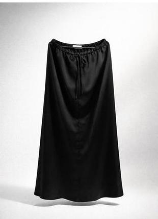 Довга сатинова спідниця / довга спідниця жіноча