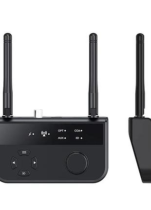 Bluetooth аудиоприёмник ресивер vaorlo b41 (5.3, aux/оптика/coaxial, 3d звук, usb питание)