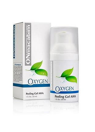 Очищаючий гель-пілінг із фруктовими кислотами onmacabim peeling gel aha oxygen, 30 мл