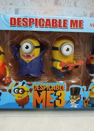 Набор фигурок " миньоны " миньон , "гадкий я", "посипаки", minions