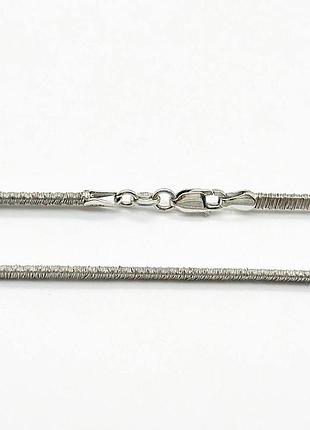 Серебряная цепочка родированная, размер 45 см x 0,3 см, вес: 13.0 г