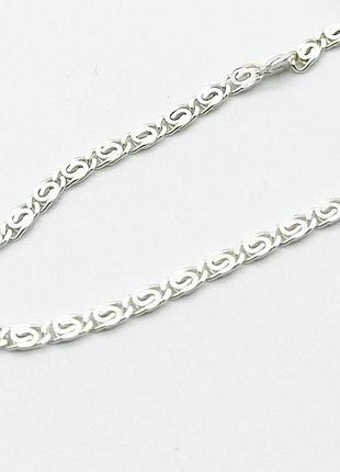 Срібний ланцюжок, плетіння равлик, розмір 50 см x 0,25 см, вага: 5.9 г