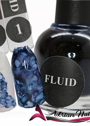 Акварельные капли для дизайна ногтей (fluid) 10мл - №1