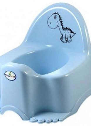 Горщик дитячий dino з музикою light blue