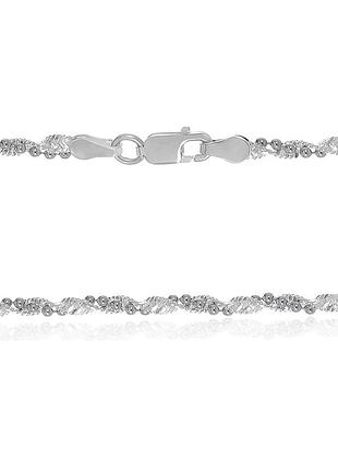 Серебряная цепочка, магия твист (ребекка) (852р), размер 45 см x 0,25 см, вес: 8.2 г