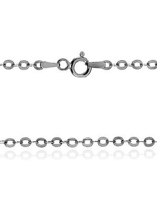 Серебряная цепочка, якорь круглый (151 2/50с), размер 50 см x 0,25 см, вес: 3.5 г