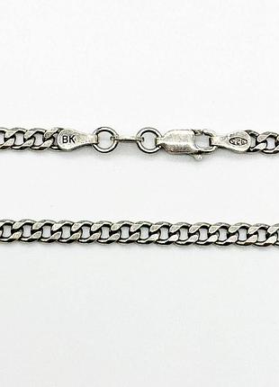 Серебряная цепочка, гурмет (панцирь) (804 6/60с), размер 60 см x 0,4 см, вес: 16.2 г
