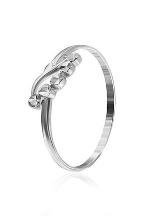Серебряное кольцо, размер 16,0, вес: 0.7 г 15,0