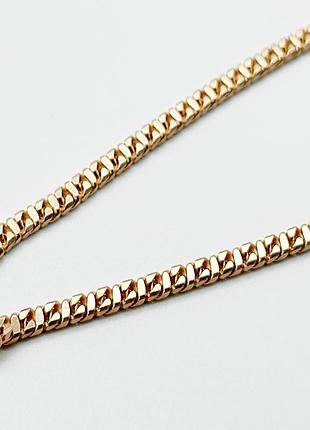Серебряная цепочка с позолотой, размер 55 см x 0,35 см, вес: 19.2 г