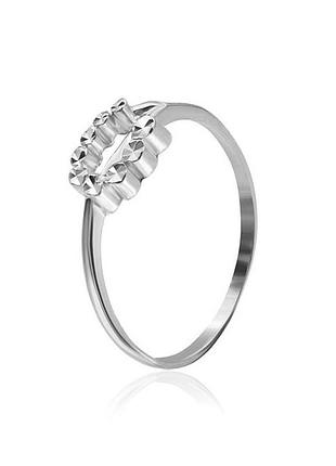 Серебряное кольцо, размер 15,0, вес: 0.9 г