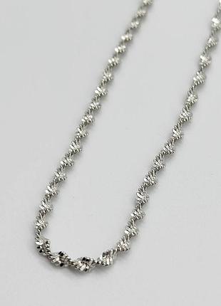 Серебряная цепочка, магия твист (ребекка) (852р), размер 55 см x 0,3 см, вес: 5.9 г