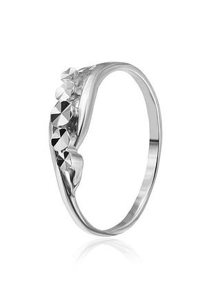 Серебряное кольцо, размер 15,0, вес: 0.8 г