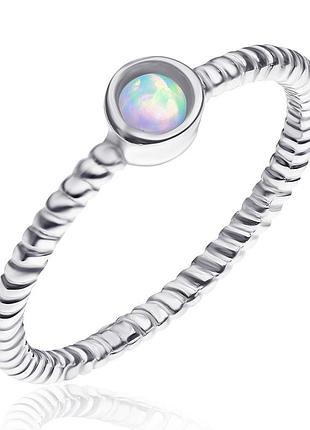 Серебряное кольцо, размер 15,0, вес: 1.1 г