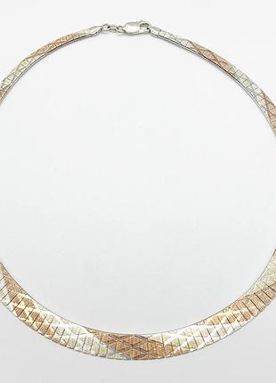 Серебряная цепочка, плетение клеопатра, размер 45 см x 0,9 см, вес: 24.6 г