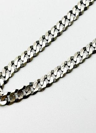 Серебряная цепочка, плетение гурмет (панцирь) плоский, размер 55 см x 0,6 см, вес: 20.0 г