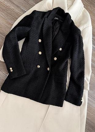 Твідовий піджак zara