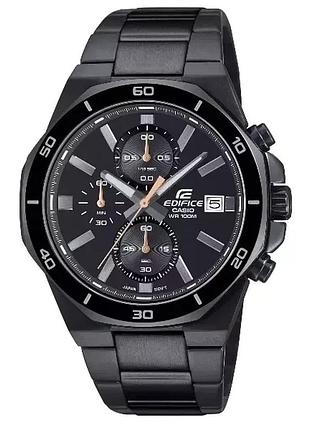 Мужские наручные часы casio efv-640dc-1a edifice dark graphite с хронографом и ip-покрытием
