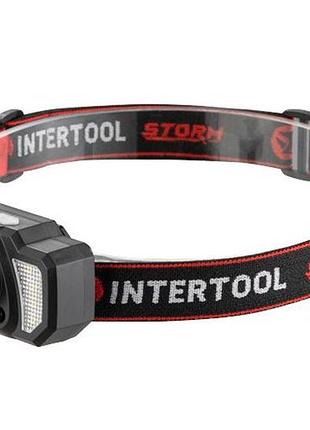 Ліхтар налобний intertool-storm - 3вт x 120лм x 1200мaч 7 (lb-0311)