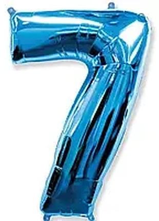 Фольгована цифра “7” — синя, 40" (100 см), flexmetal