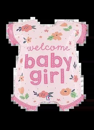 Фігура grabo боді для дівчинки welcome baby girl