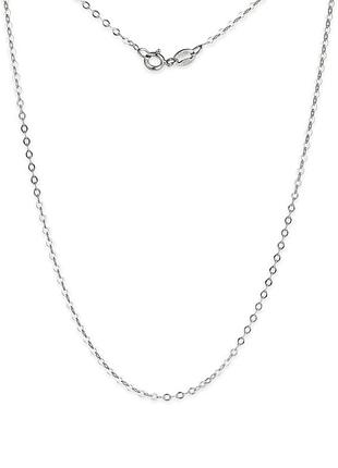 Серебряная цепочка, плетение якорь круглий, размер 80 см x 0,25 см, вес: 5.2 г