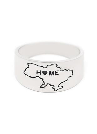 Серебряное кольцо широкая украина home, размер 18,5, вес: 4.8 г