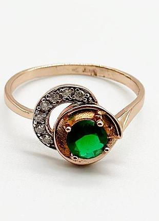 Серебряное кольцо с фианитами, размер 17,0, вес: 2.3 г