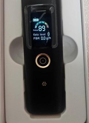 Кетометр zh03 профессиональный анализатор кетонов в выдохе keto breath meter тестер кетоза и жиросжигания fbr аккумулятор usb type-c 10 мундштуков