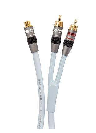Разветвитель rca supra y-link 1rca-2rca fm blue 25cm