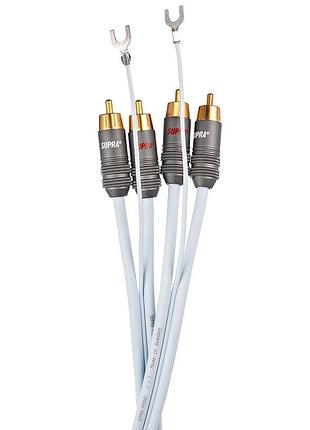 Фонокабель supra phono 2rca-sc blue 2м