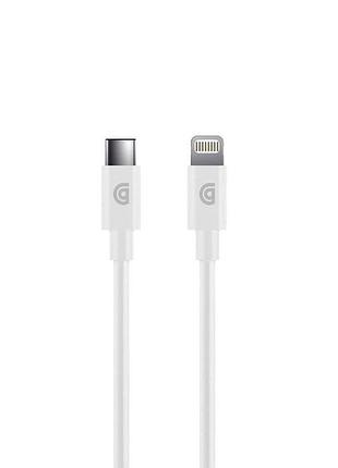 Кабель griffin white type-c/lightning 1.2m