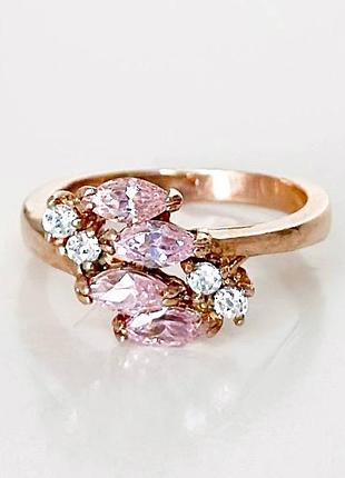 Серебряное кольцо со вставкой фианит, размер 18,0, вес: 4.0 г