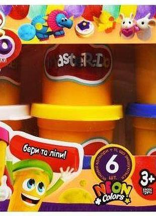 Тесто для лепки master-do tmdв-01-01u 6 баночек