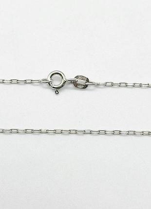 Серебряная цепочка, размер 45 см x 0,1 см, вес: 1.6 г