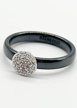 Серебряное кольцо, размер 15,5, вес: 1.9 г