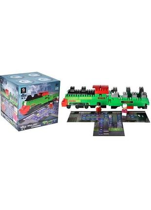 Конструктор blocks&steps qb300-202 железнодорожный экспресс 3в1 136 деталей
