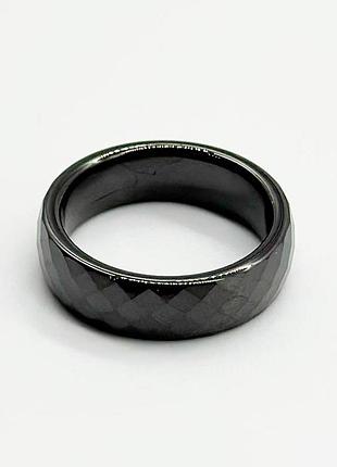 Серебряное кольцо с керамикой, размер 16,0, вес: 4.0 г
