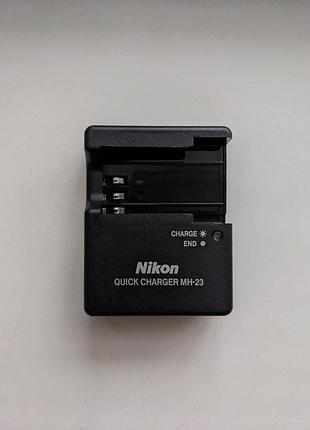 Зарядное оригинал mh-23 для аккумуляторов en-el9 nikon d40 d60 d5000 d3000 без кабеля