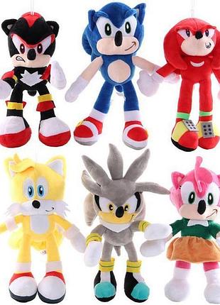 Детская мягкая игрушка sonic соник и другие икс ёж sonic соник ехидна наклз, 40 см