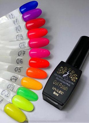 Гель-лак disco summer global fashion 8 мл