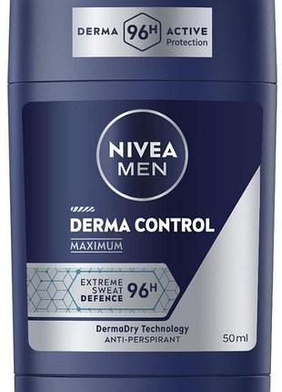 Дезодорант-стик мужской nivea derma control 50 мл