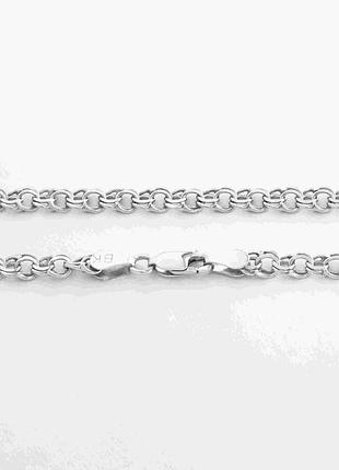 Серебряная цепочка, плетение гарибальди, размер 55 см x 0,45 см, вес: 11.1 г