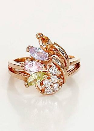 Серебряное кольцо со вставкой фианит, размер 16,5, вес: 4.8 г