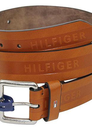 Ремінь tommy hilfiger, синтетична шкіра, світло-коричневий, xl (42-44)